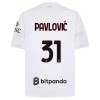 AC Milan Pavlovic 31 Vieras 2026-27 - Jalkapallo Pelipaidat (S/S) AC Milan Pavlovic 31 Vieras 2026-27 - Jalkapallo Pelipaidat (S/S)
