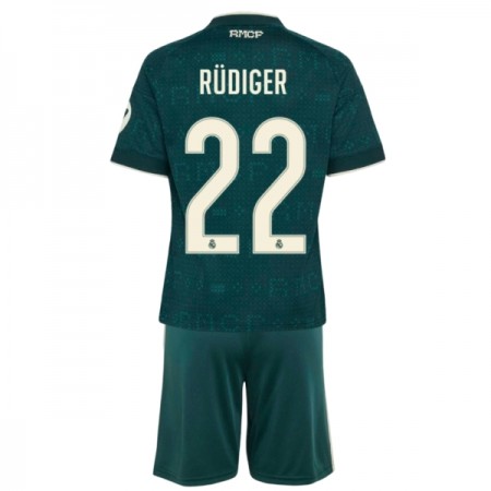 Real Madrid Rudiger 22 Lasten Vieras 2026-27 - Jalkapallo Pelipaidat (S/S) Real Madrid Rudiger 22 Lasten Vieras 2026-27 - Jalkapallo Pelipaidat (S/S)