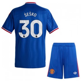 Manchester United Sesko 30 Lasten Vieras 2026-27 - Jalkapallo Pelipaidat (S/S)