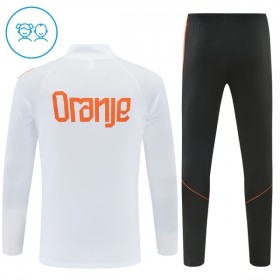 Alankomaat Lasten Training Huppari Quarter-Zip Valkoinen 2026-27