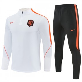 Alankomaat Training Huppari Quarter-Zip Valkoinen 2026-27