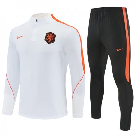 Alankomaat Training Huppari Quarter-Zip Valkoinen 2026-27