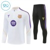 Barcelona Lasten Training Huppari Quarter-Zip Valkoinen 2026-27 Barcelona Lasten Training Huppari Quarter-Zip Valkoinen 2026-27