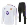 Barcelona Training Huppari Quarter-Zip Valkoinen 2026-27 Barcelona Training Huppari Quarter-Zip Valkoinen 2026-27