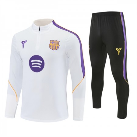 Barcelona Training Huppari Quarter-Zip Valkoinen 2026-27 Barcelona Training Huppari Quarter-Zip Valkoinen 2026-27