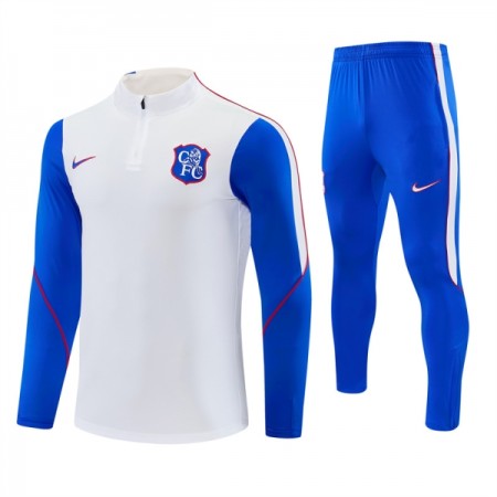 Chelsea Training Huppari Quarter-Zip Valkoinen 2026-27 Chelsea Training Huppari Quarter-Zip Valkoinen 2026-27