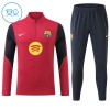 FC Barcelona Lasten Training Huppari Quarter-Zip Punainen 2026-27 FC Barcelona Lasten Training Huppari Quarter-Zip Punainen 2026-27