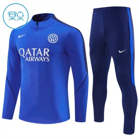 Inter Milan Lasten Training Huppari Quarter-Zip Sininen 2026-27 Inter Milan Lasten Training Huppari Quarter-Zip Sininen 2026-27