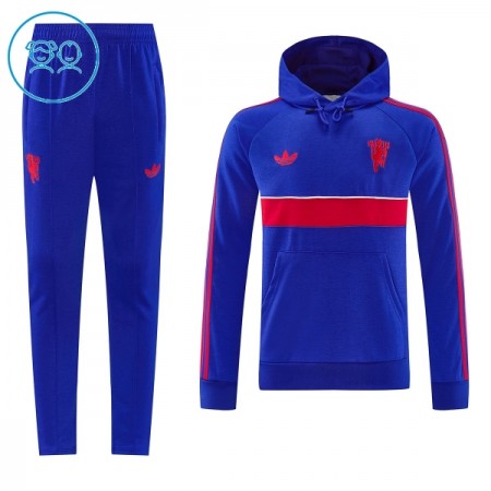 Manchester United Hoodie Lasten Training Huppari Sininen 2026-27 Manchester United Hoodie Lasten Training Huppari Sininen 2026-27
