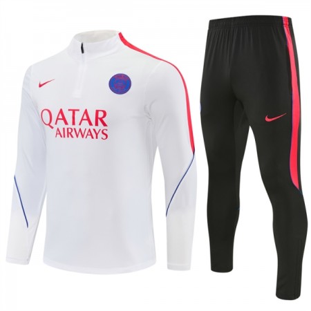 Paris Saint-Germain Training Huppari Quarter-Zip Valkoinen 2026-27 Paris Saint-Germain Training Huppari Quarter-Zip Valkoinen 2026-27