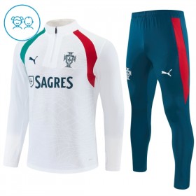 Portugali Lasten Training Huppari Quarter-Zip Valkoinen 2026-27