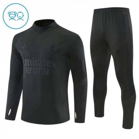 Real Madrid Lasten Training Huppari Quarter-Zip Musta 2026-27