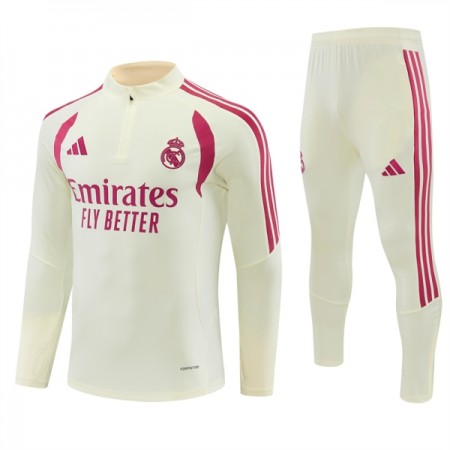 Real Madrid Training Huppari Quarter-Zip Valkoinen 2026-27 Real Madrid Training Huppari Quarter-Zip Valkoinen 2026-27