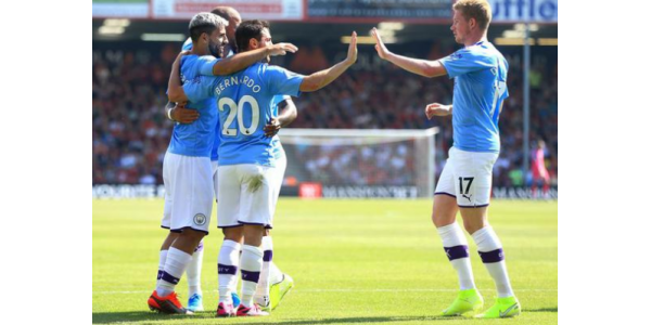 Agüeron kaksi tavoitetta saivat Manchester Cityn voittamaan Bournemouthin Agüeron kaksi tavoitetta saivat Manchester Cityn voittamaan Bournemouthin