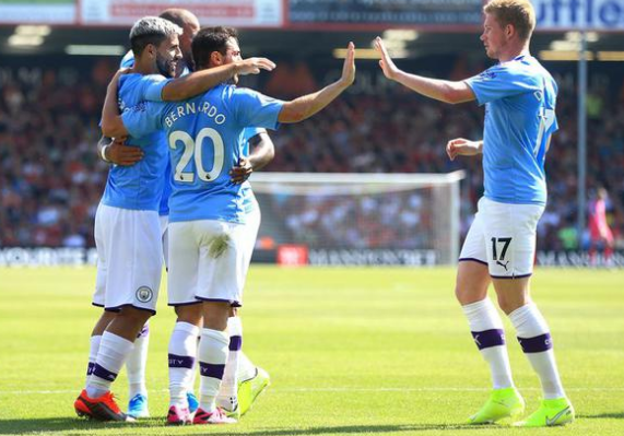 Agüeron kaksi tavoitetta saivat Manchester Cityn voittamaan Bournemouthin
